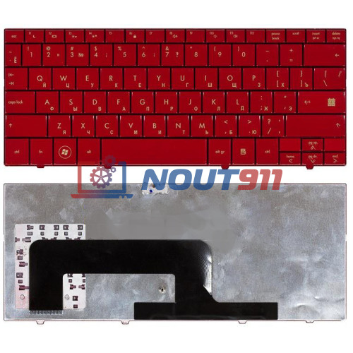 Клавиатура для ноутбука HP mini 700, 1000, 1100 (496688-001) красная