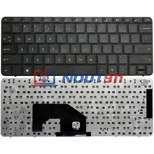 Клавиатура для ноутбука HP Mini 210-1000 (AENM6U00210) с рамкой, черная
