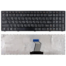 Клавиатура для ноутбука Lenovo IdeaPad B570, B580, V570, Z570, Z575, B590 (V117020CS1) с черной рамкой, черная