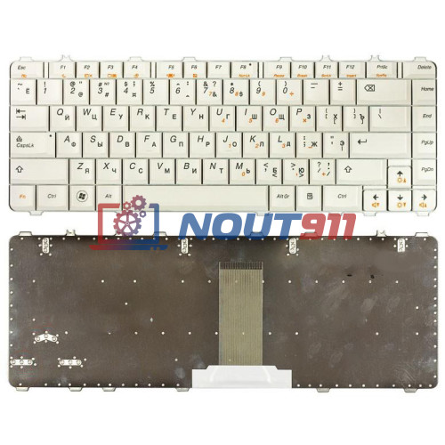 Клавиатура для ноутбука Lenovo IdeaPad Y450, Y450A, Y450G, Y550, Y550A, Y460, Y560, B460 (25-008291) белая