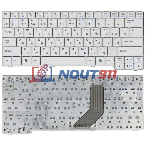 Клавиатура для ноутбука LG E200, E210, E300, E310, ED310 (SUN08AH6097) белая