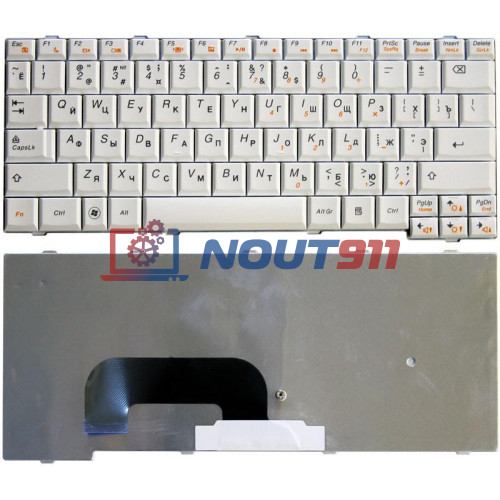 Клавиатура для ноутбука Lenovo IdeaPad S12 (25-008393) белая