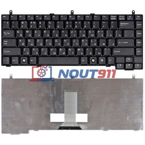 Клавиатура для ноутбука MSI Megabook VR330X, VR330XB, VR330, M660 S420 (S1N-2URU131-C54) черная
