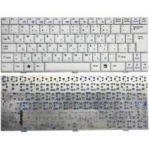 Клавиатура для ноутбука MSI Wind U90, U100, U110, U120, U123T (V022322BK1) белая