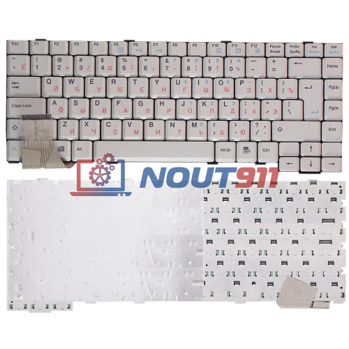 Клавиатура для ноутбука Packard Bell 7521, 6020, 6021 (531020237286 V1) серая