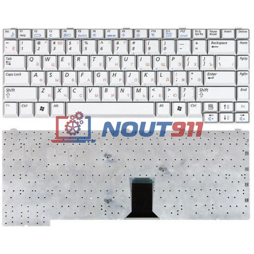 Клавиатура для ноутбука Samsung M50, M55 (BA59-01596C) серебристая