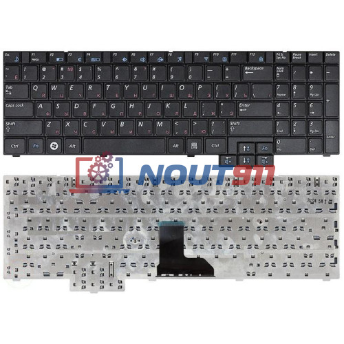 Клавиатура для ноутбука Samsung R519, R528, R530, R540, R618, R620, R525, R719, R728, RV510, RV508 (BA59-02832D) черная
