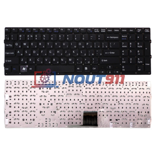 Клавиатура для ноутбука Sony Vaio VPC-EC, VPCEC, VPC-EC3S1R/BJ (148794061) черная