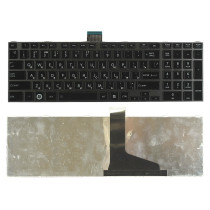 Клавиатура для ноутбука Toshiba L850, L875, L870, L855, P870 (H000050620) c черной рамкой, черная