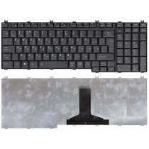 Клавиатура для ноутбука Toshiba Satellite A500, A505, L350, L355, L500, L505, L550, P200 (NSK-TBA0R) матовая черная