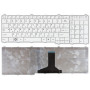 Клавиатура для ноутбука Toshiba Satellite C650 C660 L650 L670 L750 L750D белая