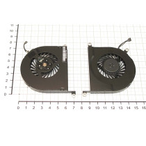 Кулер (вентилятор) для ноутбука Apple Macbook Pro 17" A1297 series (левый) (MG45070V1) 5V 0,4A, 4-pin, втулка, черный