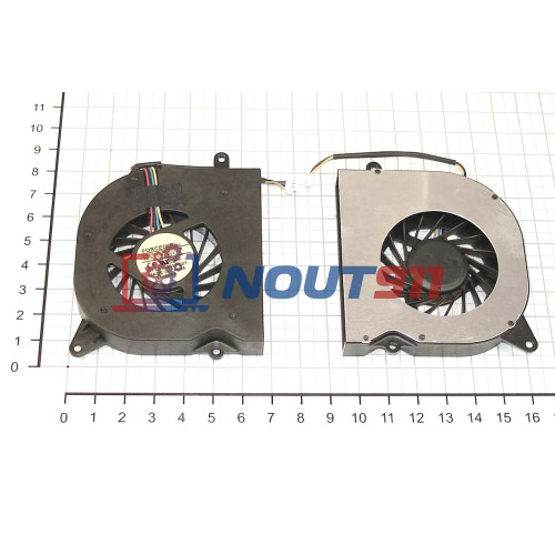 Кулер (вентилятор) для ноутбука Asus F6, F6A, F6V, F6E, F65 (GB0507PGV1-A) 5V 0.5A, 4-pin, втулка, черный