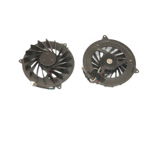 Кулер (вентилятор) для ноутбука Dell Studio 17 1735, 1736, 1737 (DFS601605MB0T) 5V 0,45A, 4-pin, втулка, черный