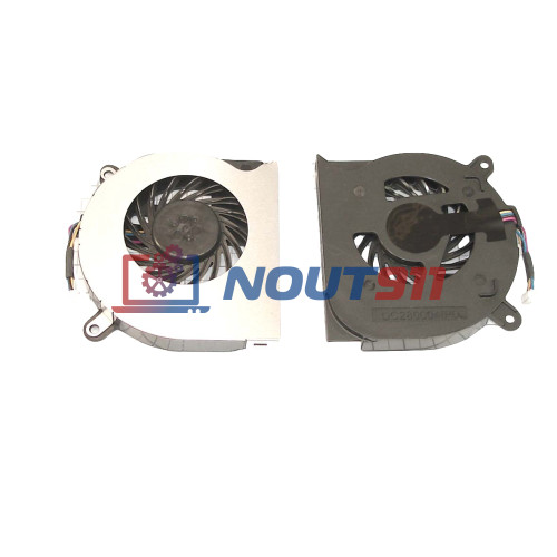 Кулер (вентилятор) для ноутбука Dell Latitude E6400, E6500, E6510 (UDQFRZH17DAS) 5V 0,35A, 4-pin, втулка, черный