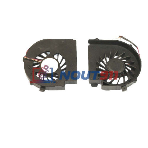 Кулер (вентилятор) для ноутбука Dell Inspiron 14V N4020, N4030, M4010 VER-1 (DFS481305MC0T) 5V 0,5A, 3-pin, втулка, черный