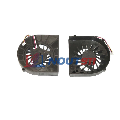 Кулер (вентилятор) для ноутбука Dell Inspiron N5010, M5010 (KSB0505HA-9L60) 5V 0,36A, 3-pin, втулка, черный