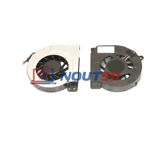 Кулер (вентилятор) для ноутбука Dell Vostro 1014, 1015, 1018, 1088 (DFS491105MH0T) 5V 0,5A, 4-pin, втулка, черный