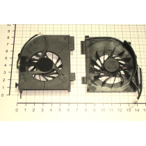 Кулер (вентилятор) для ноутбука HP DV5-1000, DV5T Series, DV6 Series (INTEL) (AB7405MX-HB3) 5V 0,4A, 3-pin, втулка, черный