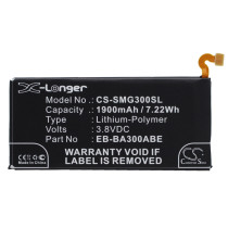 Аккумулятор CS-SMG300SL EB-BA300ABE для Samsung Galaxy A3 SM-A300F, SM-A300F/DS Duos  3.8V / 1900mAh