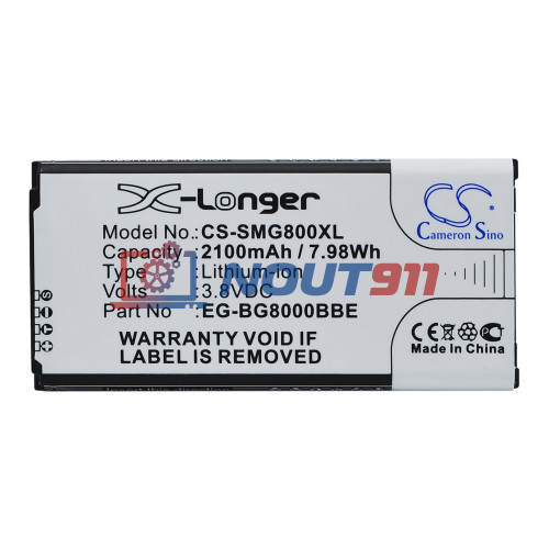 Аккумулятор CS-SMG800XL BG-BG800BBE для Samsung Galaxy S5 Mini SM-G800F  3.85V / 2100mAh / 8.09Wh