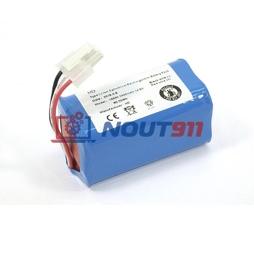 Аккумулятор для пылесоса iClebo Arte, Pop, Smart (EBKRWHCC00978). Li-ion, 3400mAh, 14.4V