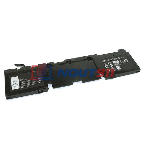 Аккумулятор для ноутбука Dell Alienware 13 R1, R2, ALW13ED-1608, ALW13ED-1708 (062N2T) 14.8V 3440mAh 51Wh, черная, ORG