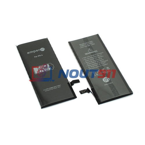 Аккумуляторная батарея Amperin для Apple iPhone 6  3,82V 2200mAh