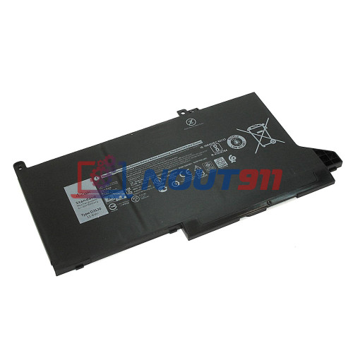 Аккумулятор для ноутбука Dell Latitude 12 7000, 7280, 7480 (PGFX4) 11,4V 3680mAh 42Wh, черная, ORG