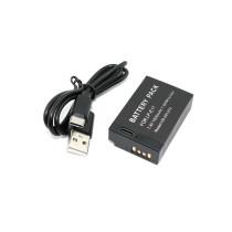 Аккумуляторная батарея для фотоаппарата Canon EOS 200D (LP-E17) USB Type-C 7,4V 1000mAh