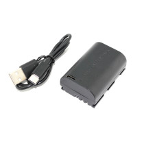Аккумуляторная батарея для фотоаппарата Canon EOS 5D Mark II (LP-E6 Pro) USB Type-C 7.4V 1600mAh