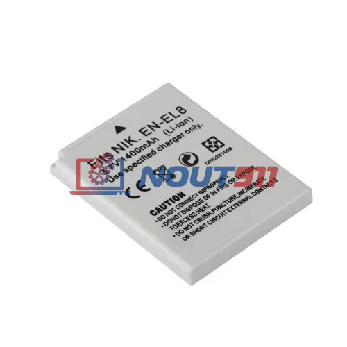 Аккумуляторная батарея для фотоаппарата Nikon Coolpix P1 (EN-EL8) 3.7V 1400mAh