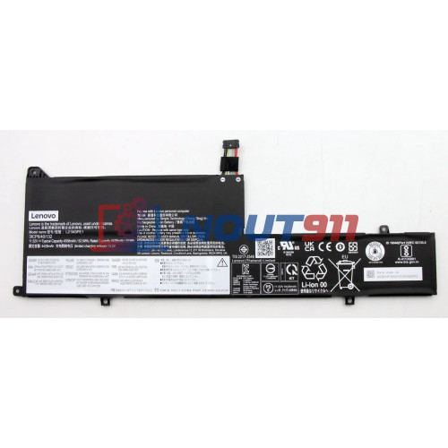 Аккумуляторная батарея для Lenovo Flex 5 14IAU7 (L21L3PE0) 11.52V 4558Wh 52.5Wh, черная, ORG