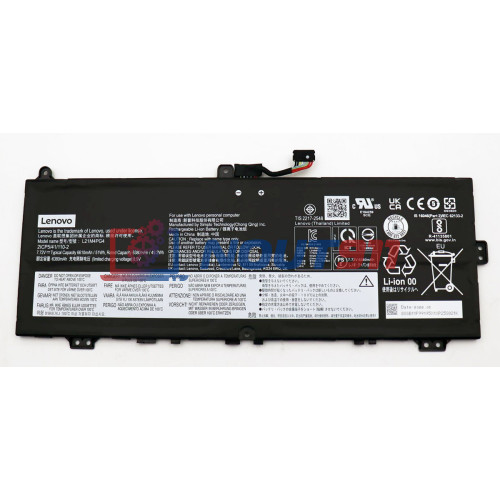 Аккумулятор для Lenovo Flex 5 Chrome 14IAU7 (L21M4PG4) 7.7V 6624mAh 51Wh, черная, ORG