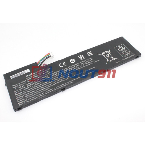 Аккумулятор для ноутбука Acer Aspire M3, M5, W700, M3-581G, M5-581G (AP12A3i) 11.1V 4500mAh 50Wh, черный, HC/OEM