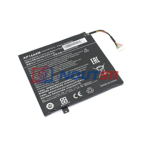 Аккумулятор для ноутбука Acer Aspire SW5-011, SW5-012, 10E(SW3-013-1070) (AP14A8M) 3.7V 5600mAh 21Wh, черная, HC/OEM