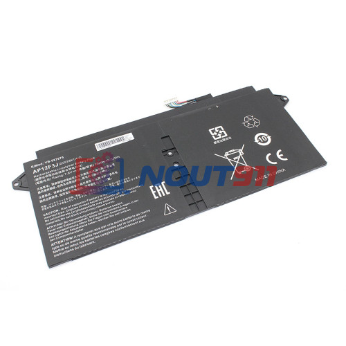 Аккумулятор для ноутбука Acer s7-391-682, s7-391-9886,s7-191-6640, s7-391-6478 (AP12F3J) 7.6V 5000mAh 38Wh, черная, HC/OEM