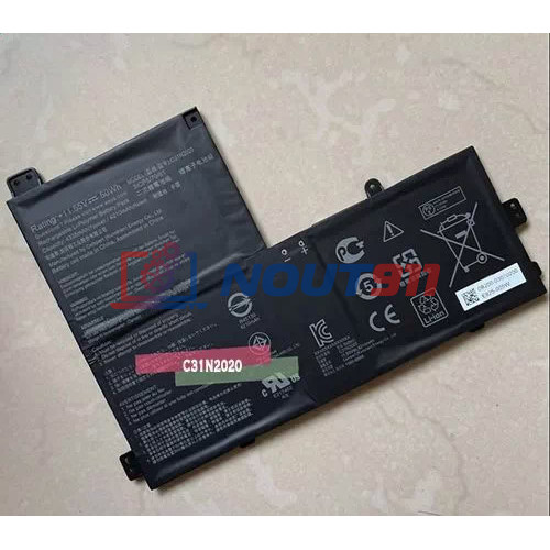 Аккумулятор для ноутбукa Asus CX1500, CX1400FKA, CX1500FKA, CM1400FXA (C31N2020) 11.55V 4335mAh 50Wh, черная, ORG