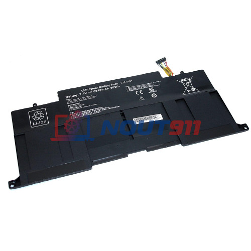Аккумулятор для ноутбука Asus UX31-2S2P, UX31, UX31E, UX31A (C22-UX31) 7.4V 6840mAh 50Wh, черная, HC/OEM