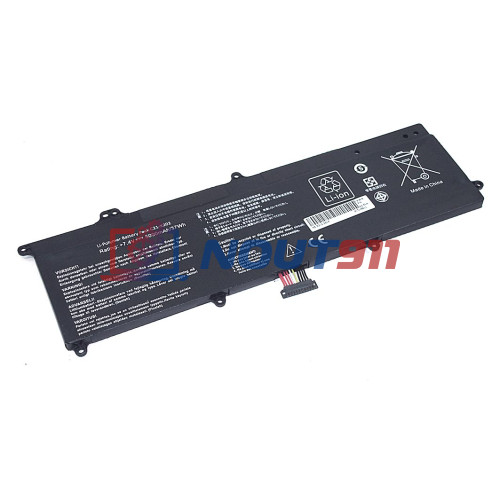 Аккумулятор для ноутбука Asus X202, X202E, S200E, S200E-CT198H (C21-X202) 7.4V 5000mAh 37Wh черная HC/OEM