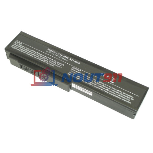 Аккумулятор для ноутбука Asus X55, M50, G50, N61, M60, N53, M51, G51 (A33-M50) 11.1V 5200mAh 58Wh черная HC/OEM