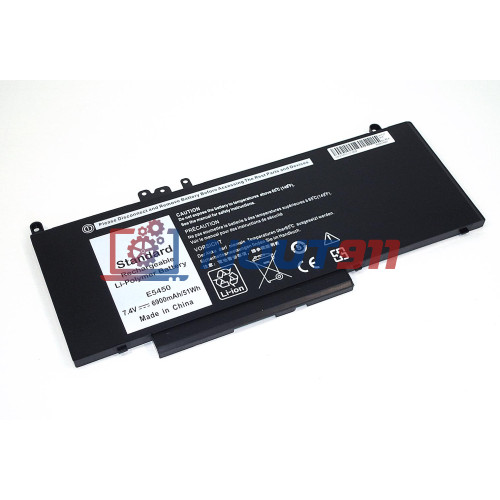 Аккумулятор для ноутбука Dell Latitude E5450, E5470, E5550, E5570 (G5M10) 7.4V 6900mAh 51Wh, черная, HC/OEM