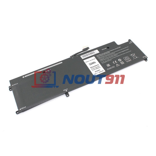 Аккумуляторная батарея для ноутбука Dell Latitude 13 7370 (WY7CG) 7.6V 4200mAh OEM