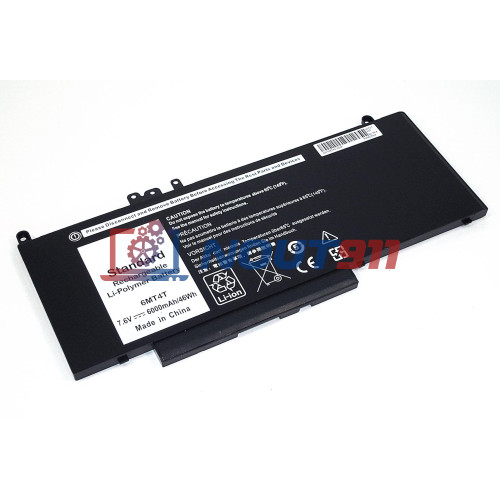 Аккумулятор для ноутбука Dell Latitude 14-E5470, E5550, E5570 (G5M10) 7.6V 6000mAh 46Wh, черная, HC/OEM