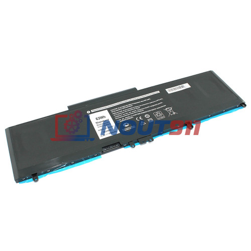Аккумулятор для ноутбука Dell Latitude 5570, precision 3510 (WJ5R2) 11.4V 5500mAh 63Wh, черная, HC/OEM