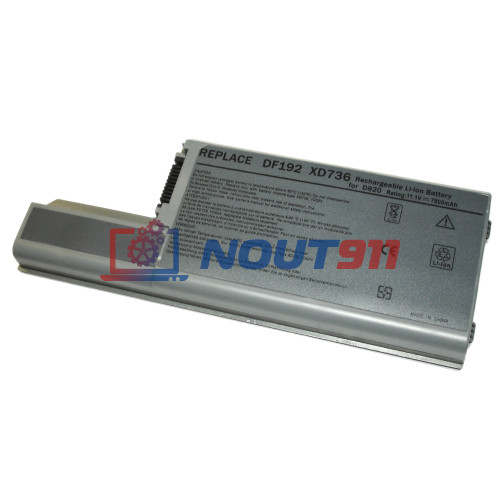Аккумулятор (Батарея) для ноутбука Dell Latitude D820, D830, D531, Precision M4300, M65 7800mAh REPLACEMENT