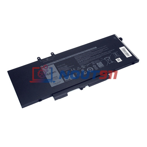 Аккумулятор для ноутбука Dell Precision 3540 (4GVMP) 7.6V 8500mAh 68mAh, черная, ORG