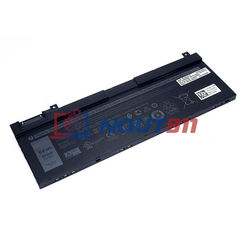 Аккумулятор для ноутбука Dell Precision 7330, 7530 (5TF10) 7.6V 8400mAh 64Wh, черная, ORG
