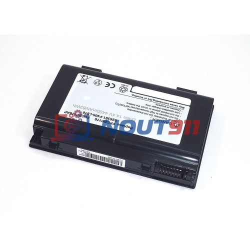 Аккумулятор (Батарея) для ноутбука Fujitsu LifeBook A1220 14.4V 4400mAh BP176-4S2P REPLACEMENT черная