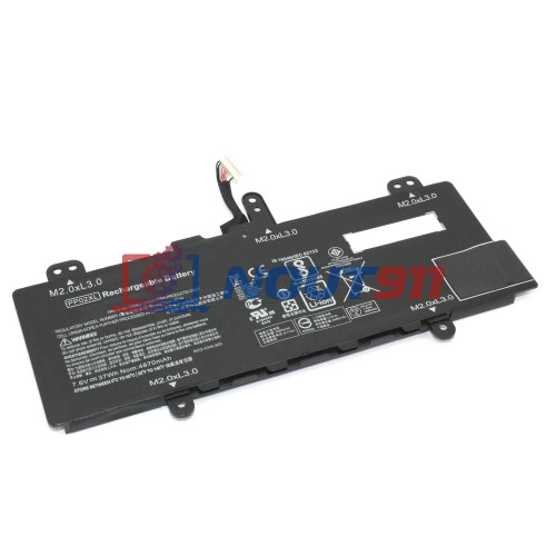 Аккумулятор для ноутбука HP 824561-005, 823909-141 (PP02XL) 7.6V 4680mAh 37Wh, черная, ORG